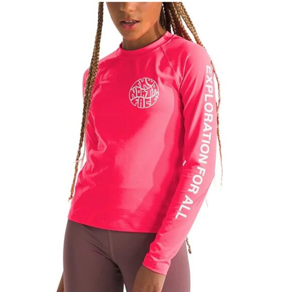 NWT The North Face Big Girls 18-20 XXLLong Sleeve Poppy Sun T-Shirt